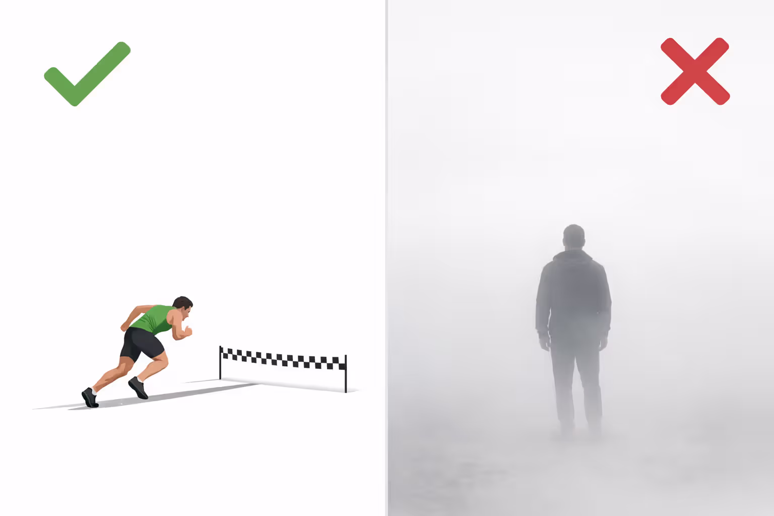 Split image comparing good and bad reasons for student loan forbearance with checkmark and cross symbols